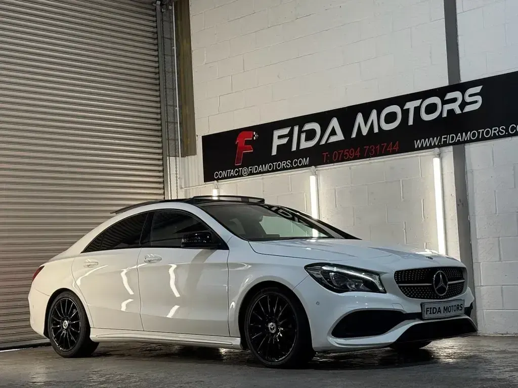 Used Mercedes CLA220 AMG line 2018 White Sedan