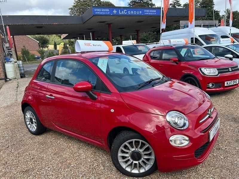 Red Used 2017 Fiat 500 Pop Star Hatchback | £5,990 (Fair price) - Image 1/4