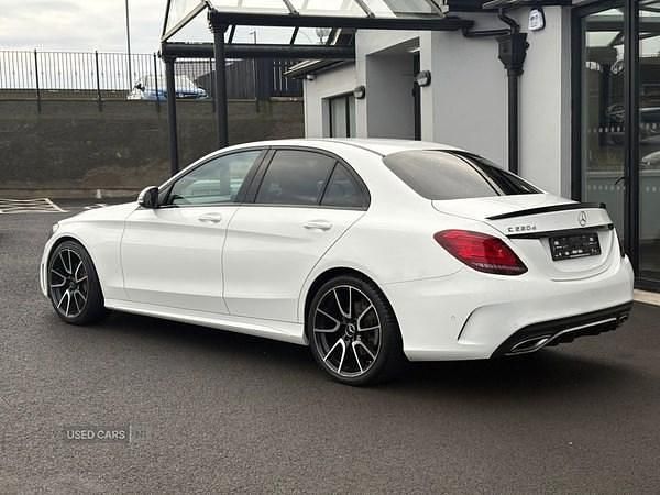 Used Mercedes C220 AMG line 2018 White Sedan