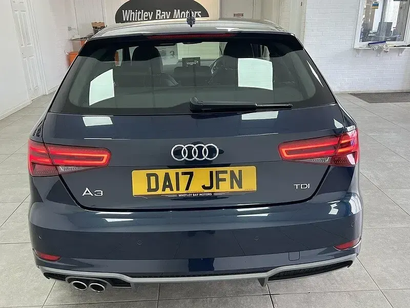 Used Audi A3 S-Line 150 HP (110 kW) 2017 Blue Hatchback