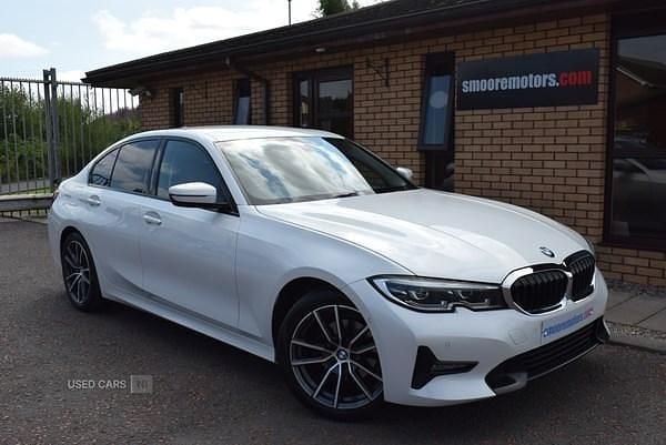White Used 2021 BMW 320 Sport Line Sedan | £21,750 (Good price) - Image 1/4