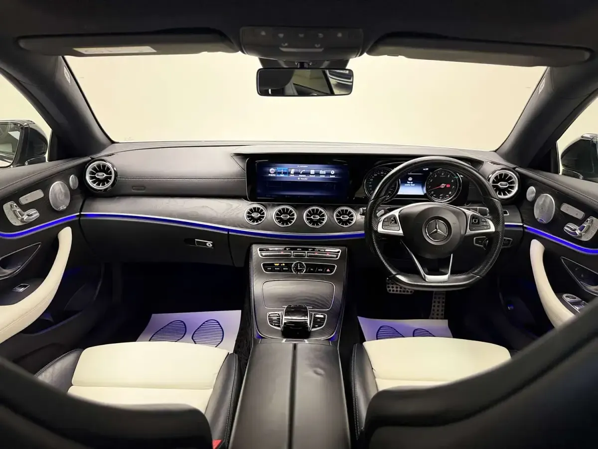 Used Mercedes E400 AMG Line Premium Plus 328 HP (241 kW) 2017 White Coupe