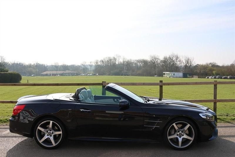 Used Mercedes SL400 AMG line 367 HP (269 kW) 2017 Black Cabriolet