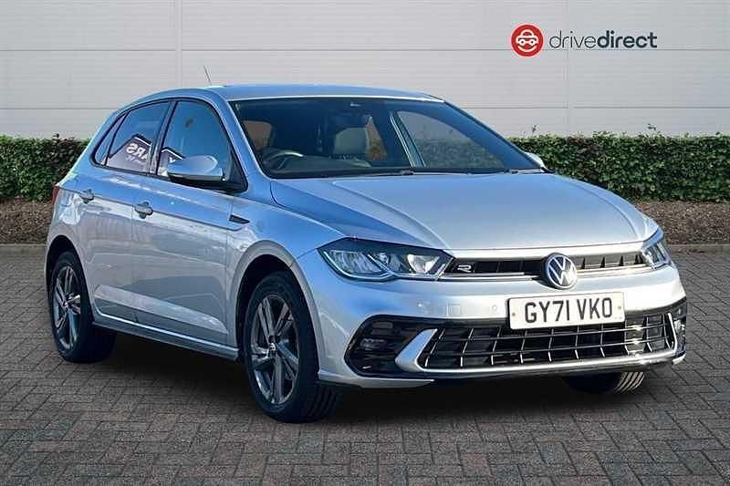 Silver Used 2022 VW Polo R-line Hatchback | £15,874 (Fair price) - Image 1/4