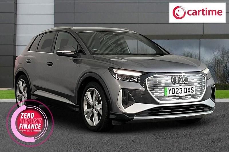Grey Used 2023 Audi Q4 e-tron S-Line SUV | £23,990 (Good price) - Image 1/4