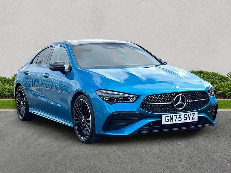 Used Mercedes CLA180 AMG Line Premium Plus 136 HP (100 kW) 2025 Blue Sedan