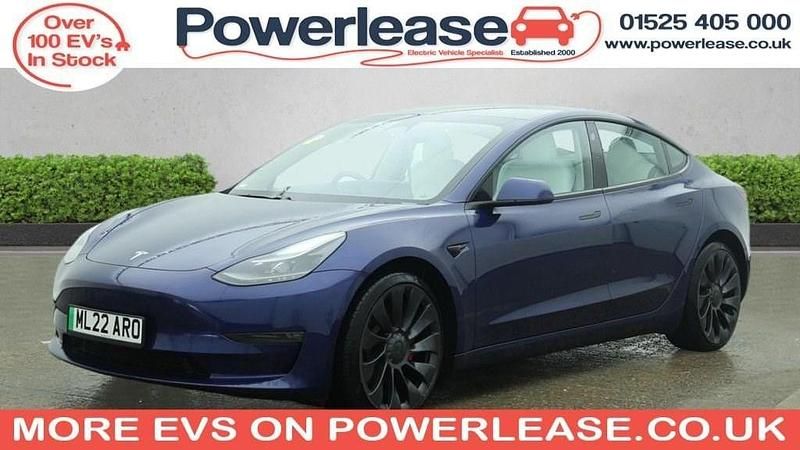 Used Tesla Model 3 Performance 82 kW (112 HP) 2022 Blue Sedan
