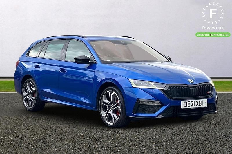 Blue Used 2021 Skoda Octavia vRS Estate | £18,899 (Expensive) - Image 1/4