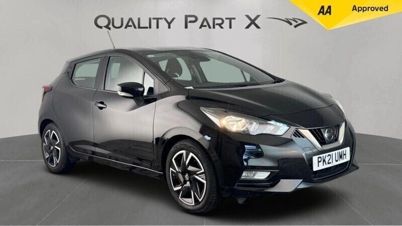 Black Used 2021 Nissan Micra Acenta Hatchback | £9,700 (Good price) - Image 1/4