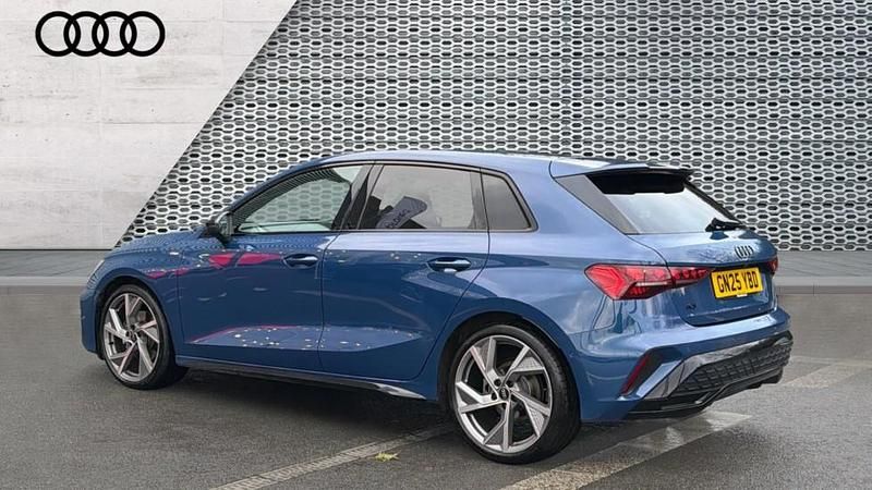 Used Audi A3 Black Edition 150 HP (110 kW) 2025 Blue Hatchback
