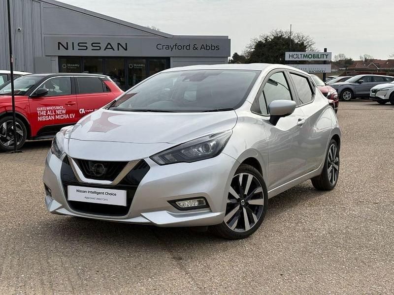 Used Nissan Micra Tekna 92 HP (67 kW) 2023 Platinum silver Hatchback