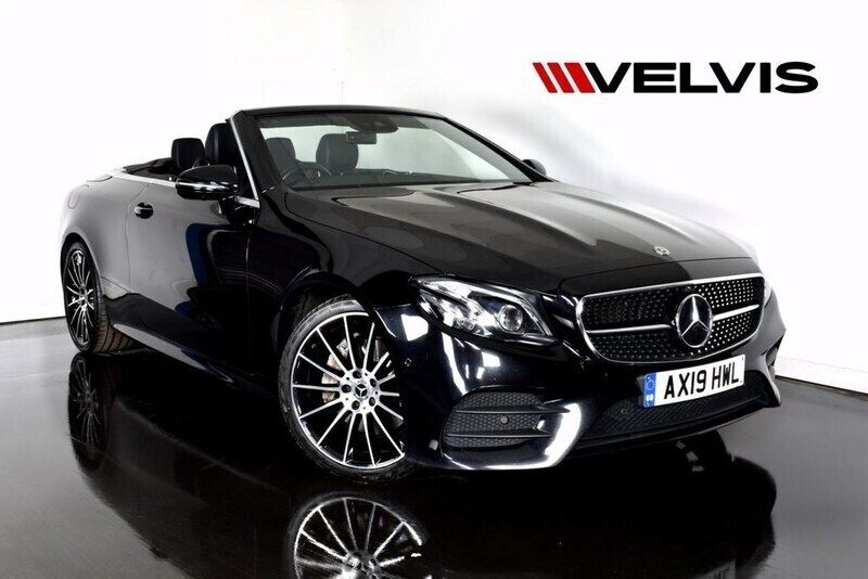 Black Used 2019 Mercedes E220 AMG line Cabriolet | £19,245 (Fair price) - Image 1/4