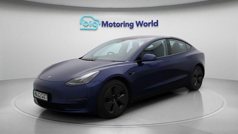 Used Tesla Model 3 Long Range AWD 366 kW (498 HP) 2022 Blue Sedan