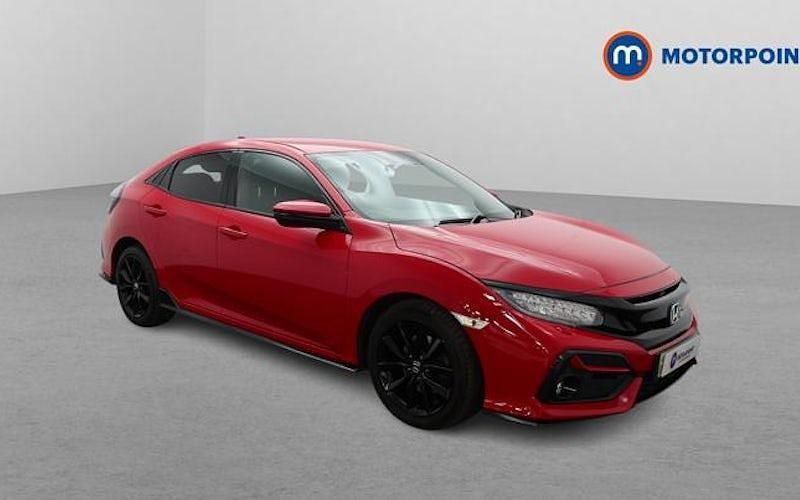 Red Used 2021 Honda Civic Sport Hatchback | £17,649 (Fair price) - Image 1/4