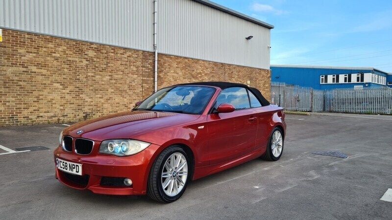 Red Used 2009 BMW 118 Cabriolet M Sport Cabriolet | £2,495 (Good price) - Image 1/4