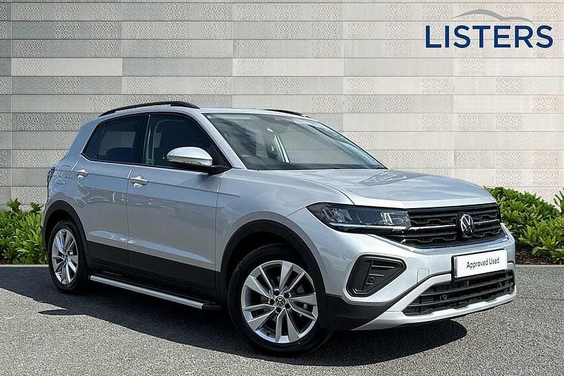 Reflex silver Used 2025 VW T-Cross Match SUV | £20,990 (Fair price) - Image 1/4