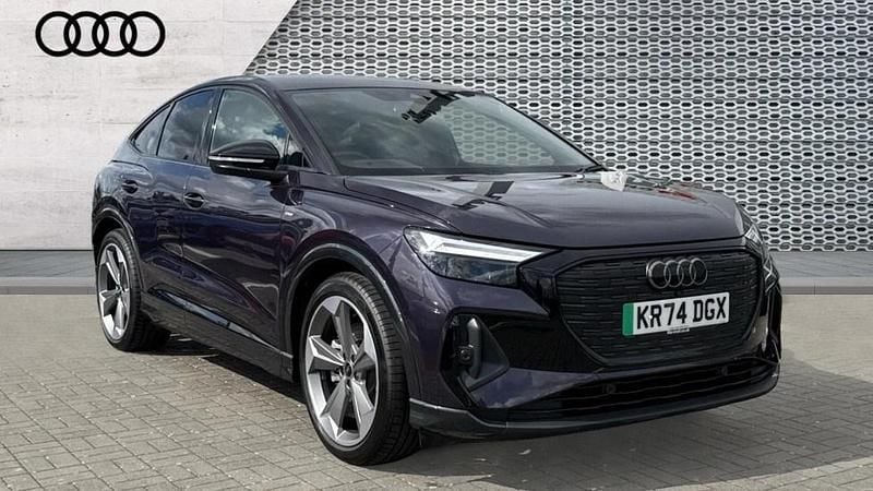 Mauve/purple Used 2024 Audi Q4 e-tron Black Edition SUV | £34,900 - Image 1/4
