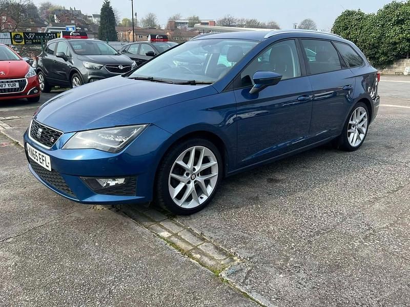 Begagnad Seat Leon FR 184 HK (135 kW) 2015 Blå Kombi