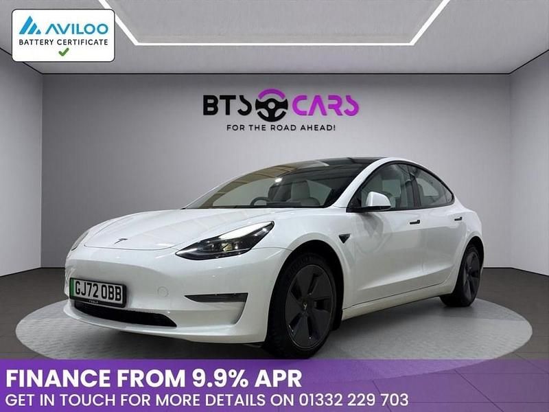 White Used 2022 Tesla Model 3 Sedan | £20,485 (Fair price) - Image 1/4