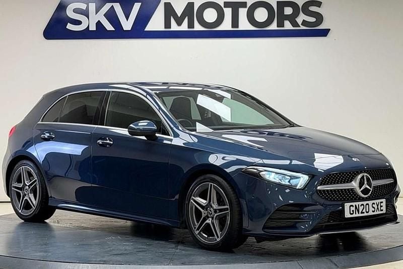 Used Mercedes A200 AMG Line Premium 150 HP (110 kW) 2020 Blue Hatchback