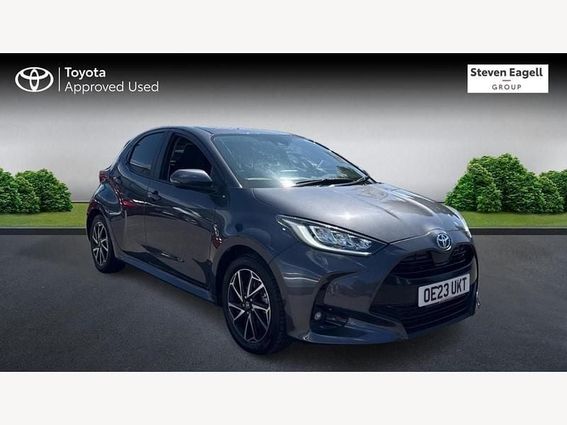 Grey Used 2023 Toyota Yaris Hybrid Design Hatchback | £17,397 (Fair price) - Image 1/3