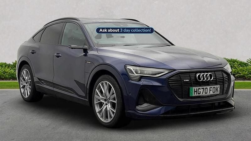 Blue Used 2021 Audi e-tron Comfort SUV | £29,999 - Image 1/4