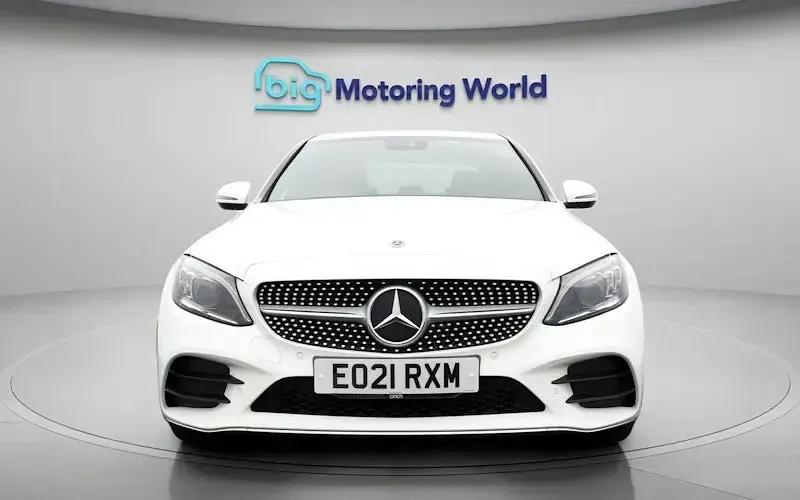 Used Mercedes C300e AMG line 320 HP (235 kW) 2021 White Sedan