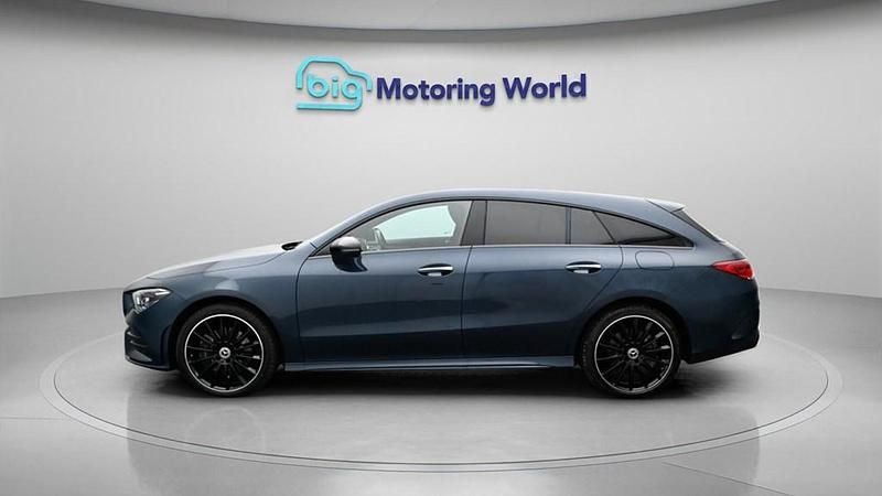 Used Mercedes CLA250e Shooting Brake AMG line 2023 Blue Estate