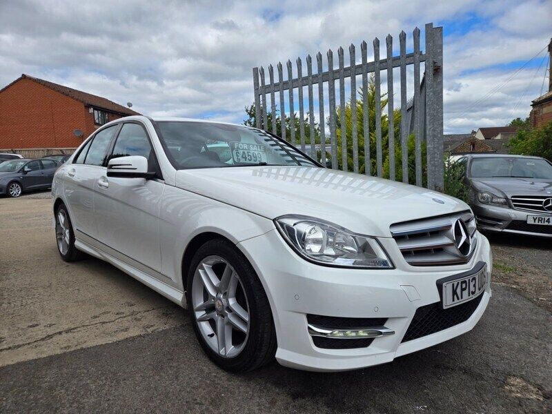 White Used 2013 Mercedes C220 AMG Sedan | £4,599 (Good price) - Image 1/4