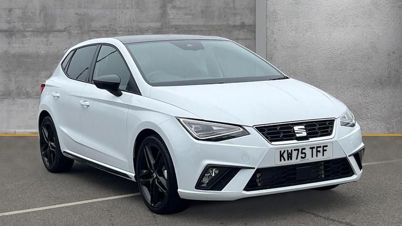 New Seat Ibiza Black Edition 115 HP (84 kW) 2025 White Hatchback