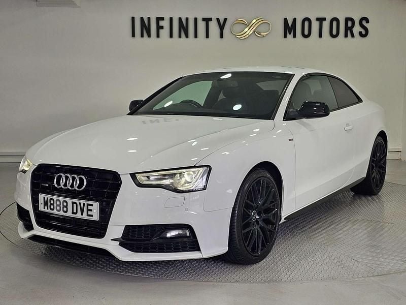 Used Audi A5 Black Edition 177 HP (130 kW) 2015 White Coupe