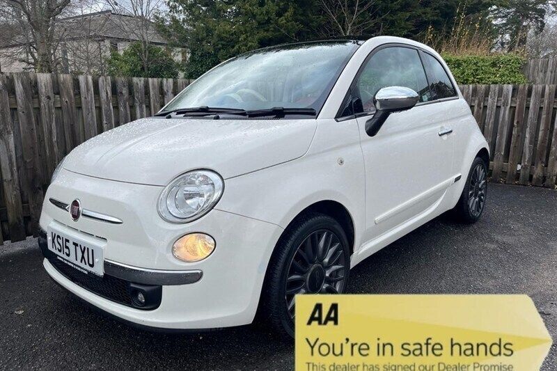 White Used 2015 Fiat 500 S Hatchback | £5,995 (Fair price) - Image 1/1