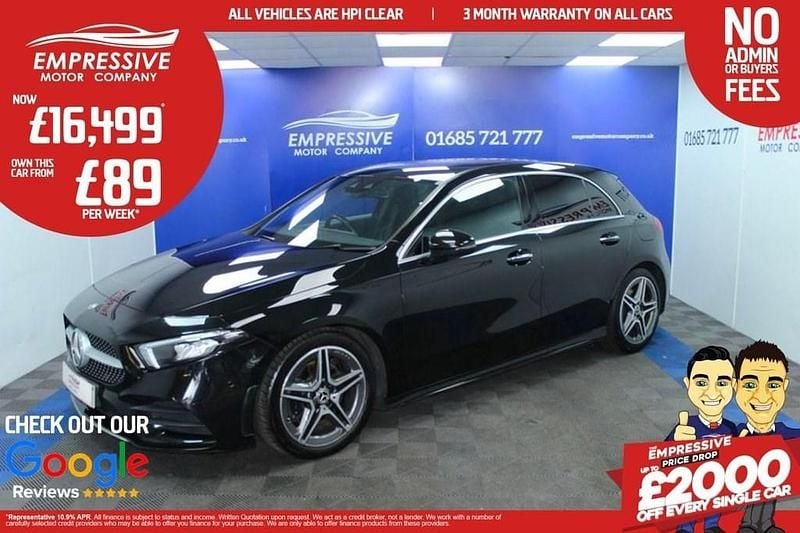 Black Used 2019 Mercedes A220 AMG Line Premium Hatchback | £16,499 (Fair price) - Image 1/4