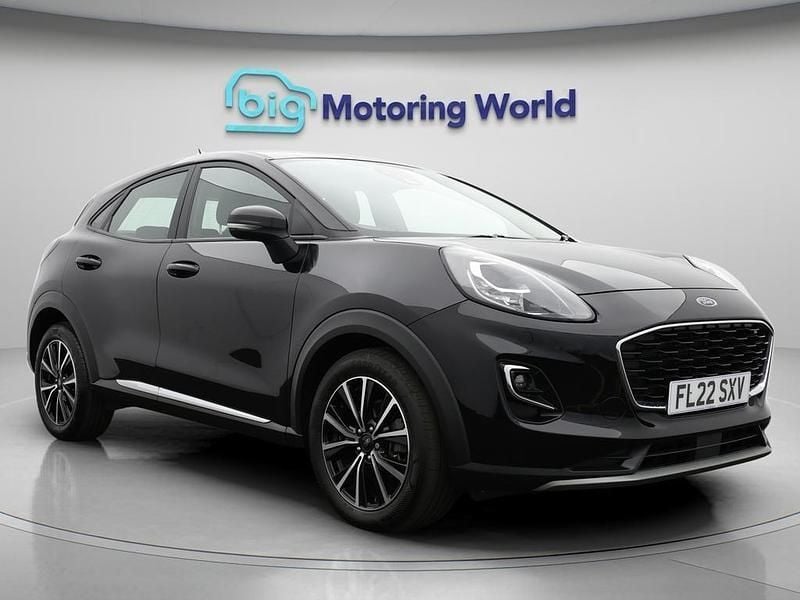 Black Used 2022 Ford Puma Titanium Hatchback | £13,700 (Super price) - Image 1/4
