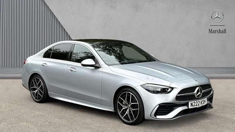 Silver Used 2023 Mercedes C300e AMG Line Premium Plus Sedan | £36,750 (Fair price) - Image 1/4