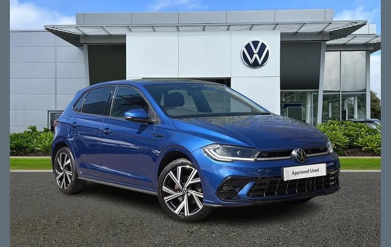 Used VW Polo R-line 110 HP (80 kW) 2022 Blue Hatchback