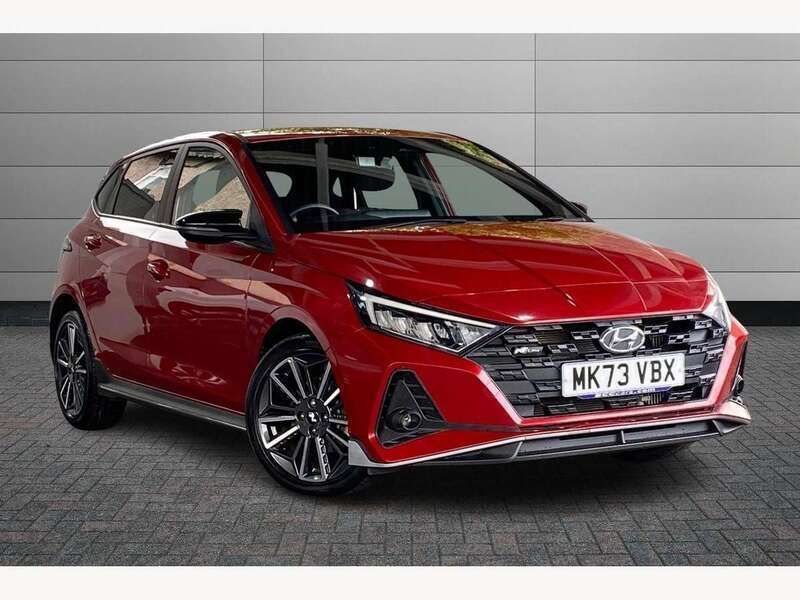 Red Used 2023 Hyundai i20 N Line Hatchback | £17,387 (Fair price) - Image 1/4