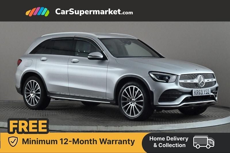 Silver Used 2019 Mercedes GLC300 AMG Line Premium Estate | £24,097 (Fair price) - Image 1/4