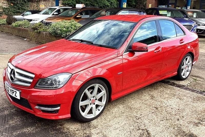 Red Used 2012 Mercedes C200 Sedan | £6,795 (Fair price) - Image 1/1