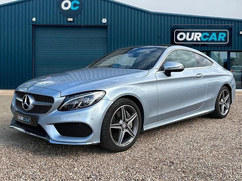 Silver Used 2016 Mercedes C300 AMG Line Premium Coupe | £14,890 (Good price) - Image 1/4