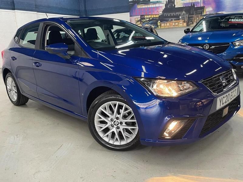 Used Seat Ibiza SE Technology 95 HP (69 kW) 2020 Blue Hatchback
