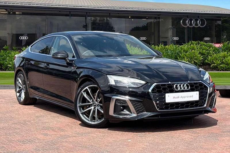 Black Used 2022 Audi A5 Sportback S-Line Hatchback | £27,890 (Fair price) - Image 1/4