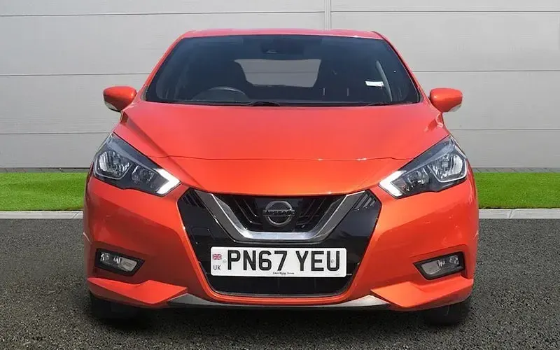 Used Nissan Micra Acenta 71 HP (52 kW) 2017 Orange Hatchback