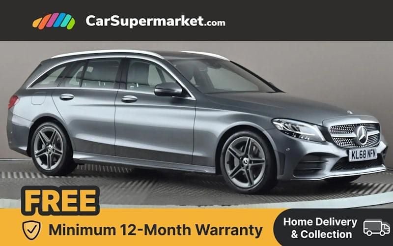 Grey Used 2019 Mercedes C200 AMG line Estate | £15,697 (Good price) - Image 1/4