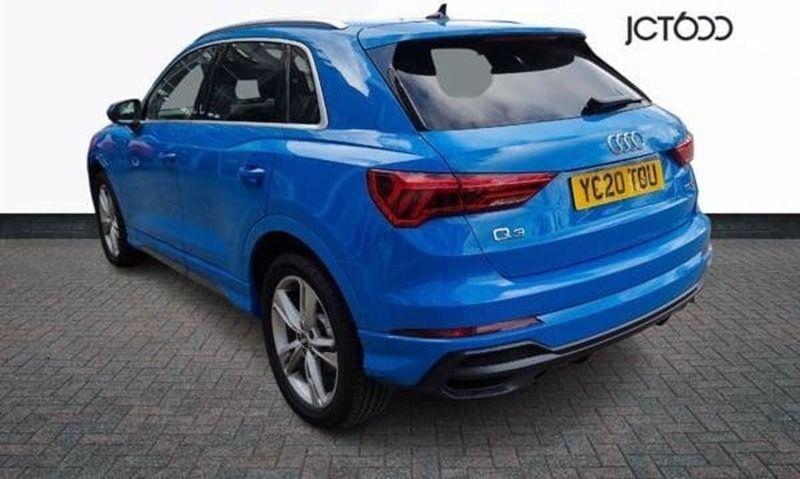 Used Audi Q3 S-Line 150 HP (110 kW) 2020 Turbo blue, solid SUV