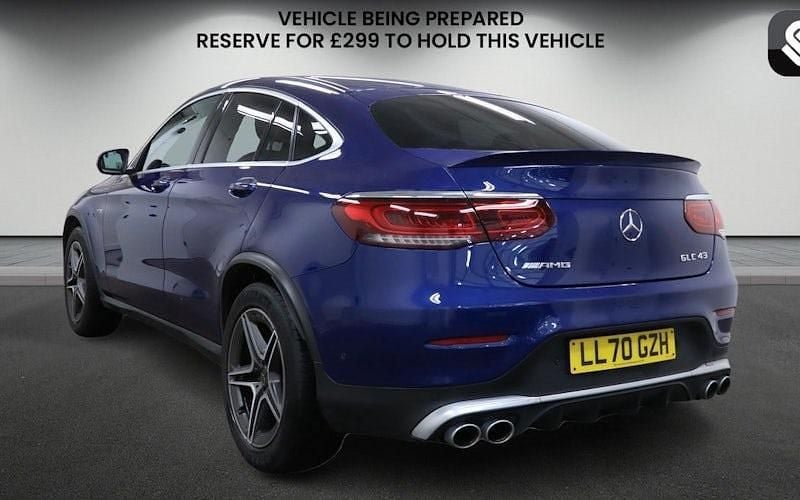 Used Mercedes GLC43 AMG AMG 390 HP (286 kW) 2020 Brilliant blue Coupe