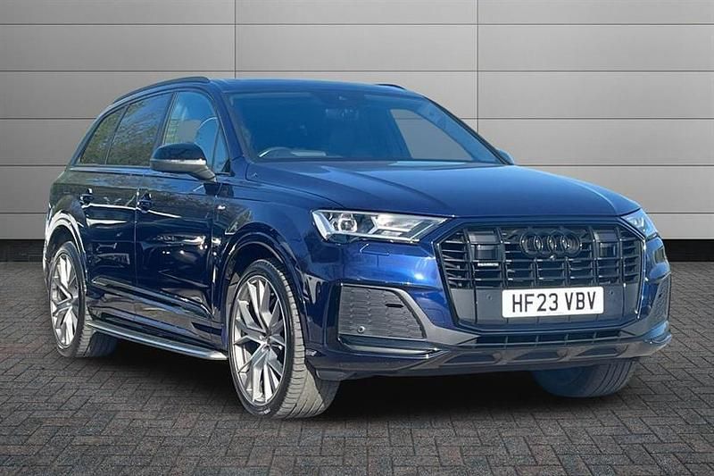Begagnad Audi Q7 Advanced 286 HK (210 kW) 2023 Blå SUV