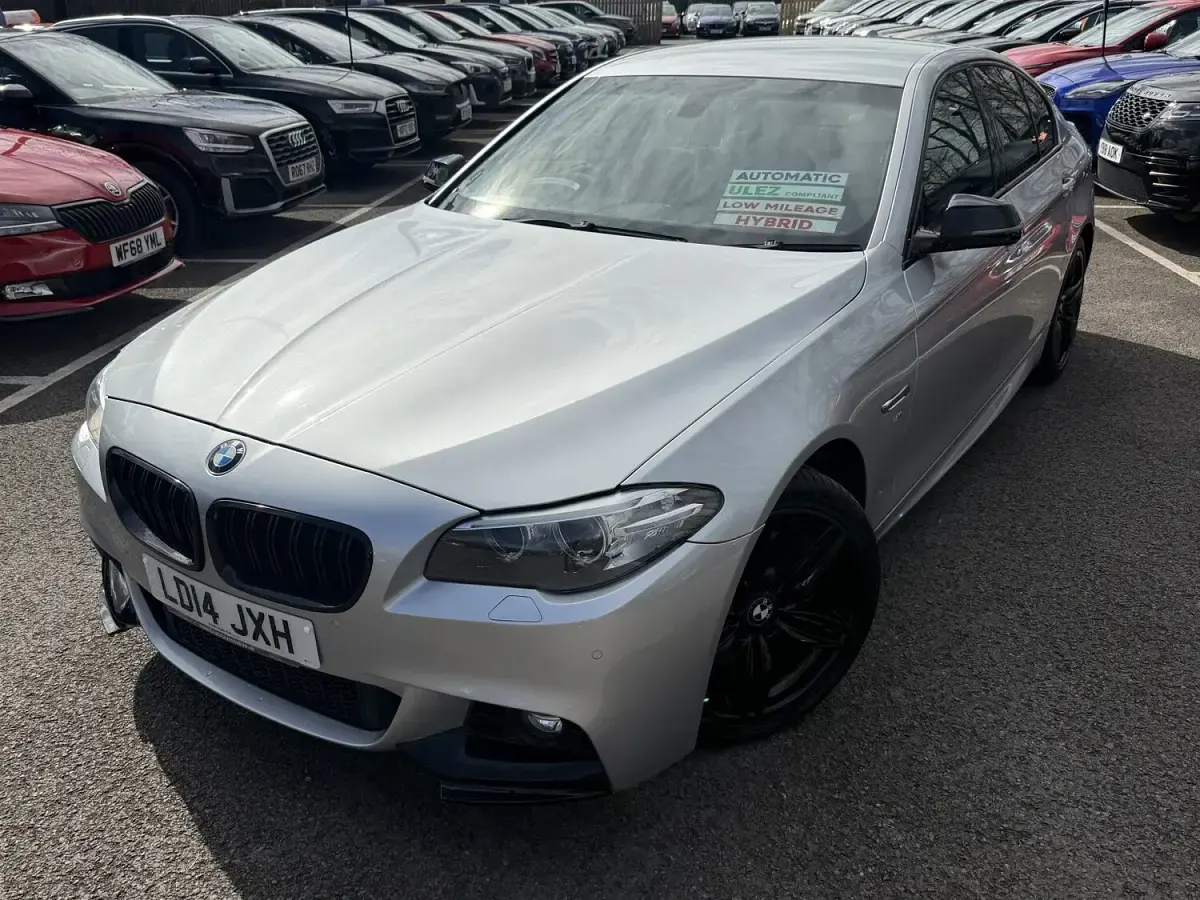 Used BMW ActiveHybrid 5 M Sport 335 HP (246 kW) 2014 Silver Sedan