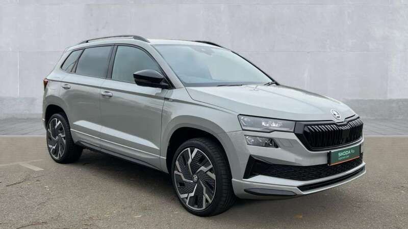 Grey Used 2024 Skoda Karoq SportLine SUV | £27,995 (A bit pricey) - Image 1/4