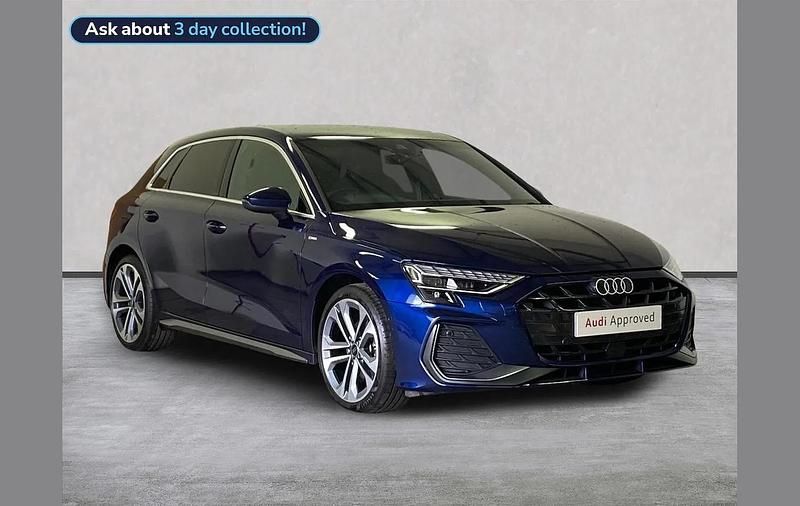 Used Audi A3 S-Line 150 HP (110 kW) 2025 Blue Hatchback